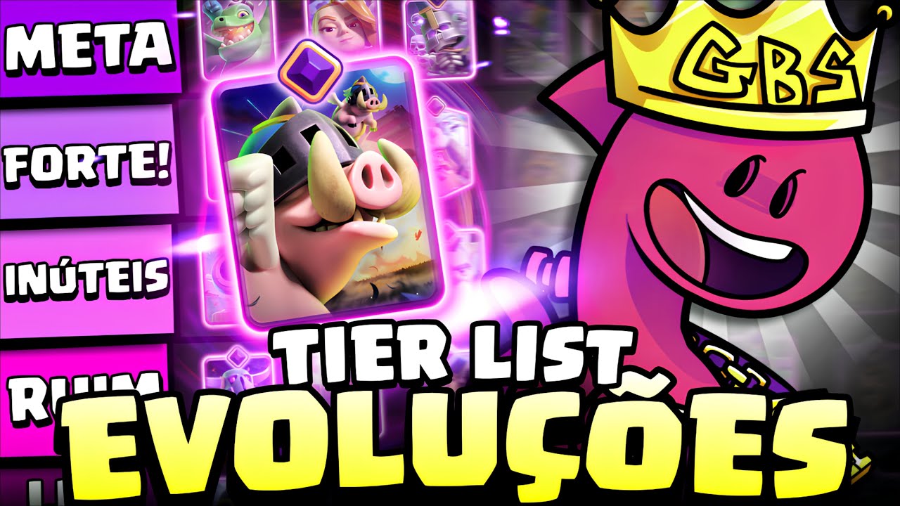 TIER LIST de EVOLUÇÕES do CLASH ROYALE! TODAS as 39 EVOLUÇÕES de PIOR á MELHOR! #clashroyale