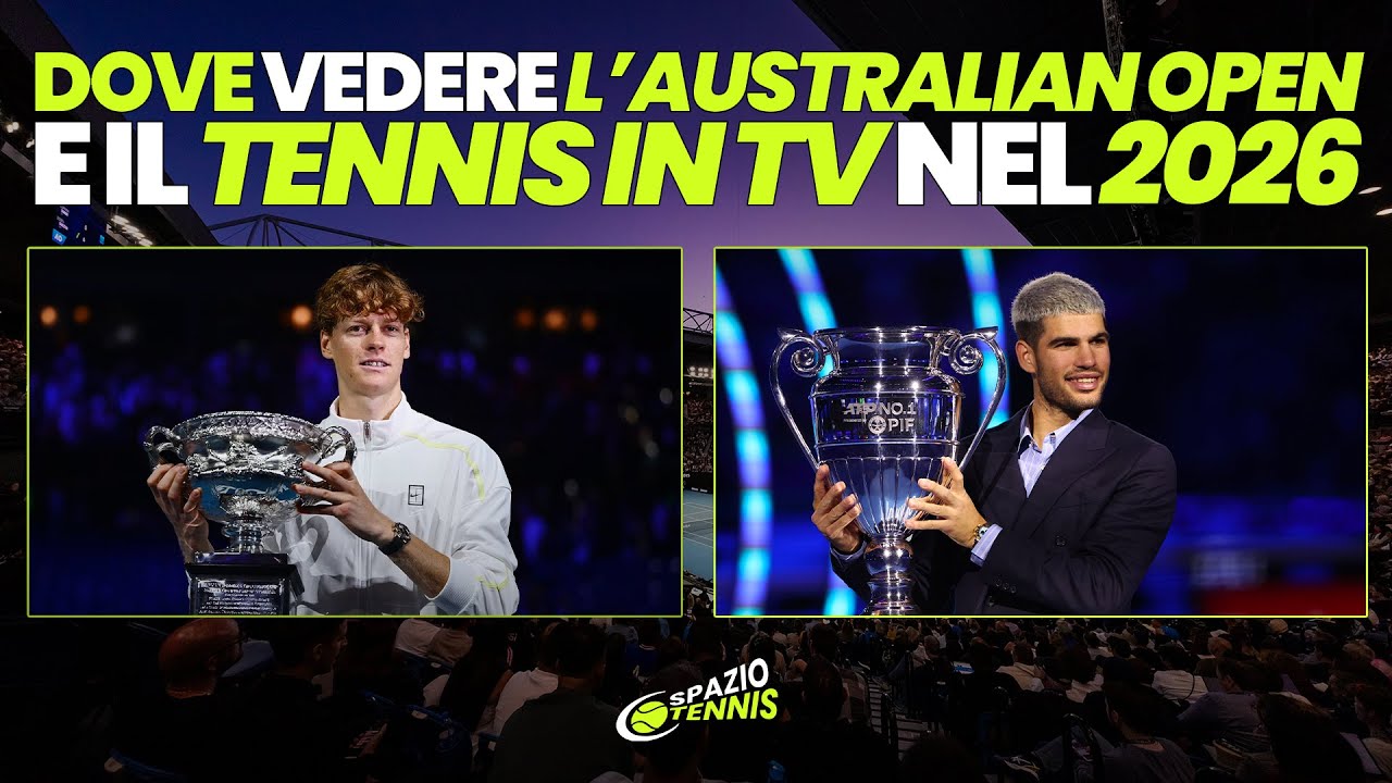 Dove vedere l'AUSTRALIAN OPEN e tutto il TENNIS in TV nel 2026