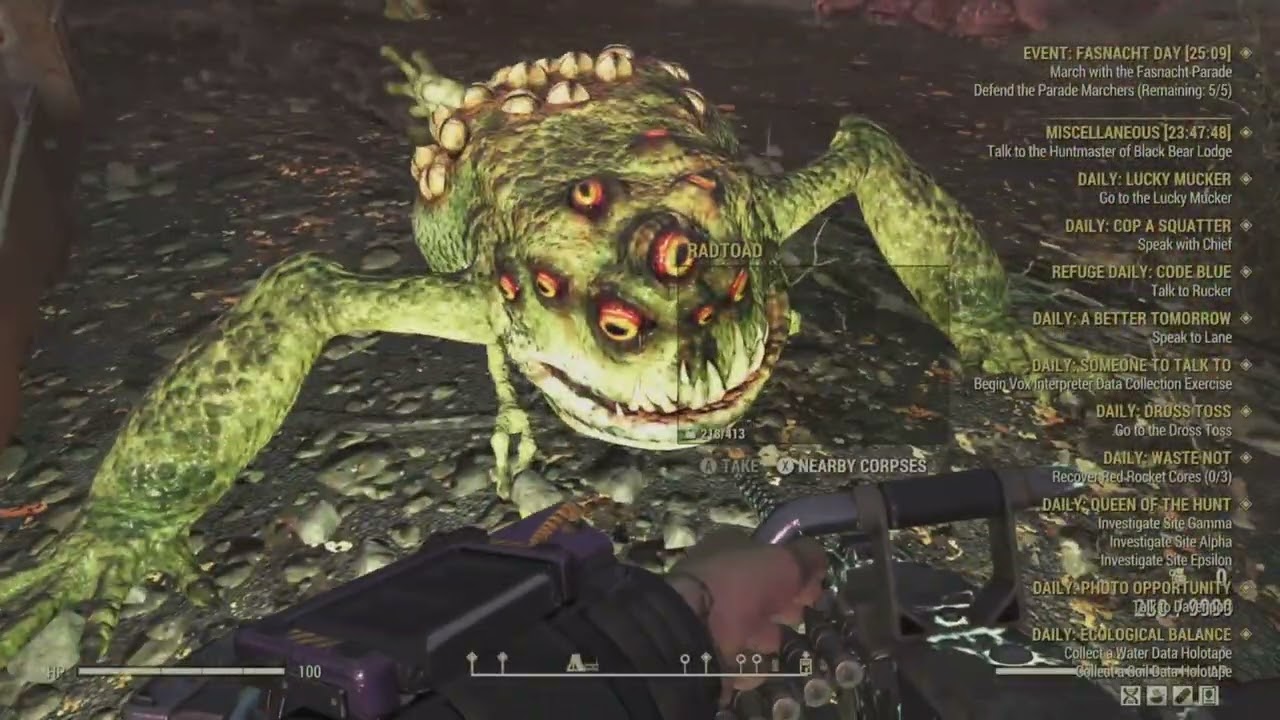 Playing Fallout 76 - Daily And Weekly Challenges 24/2/26