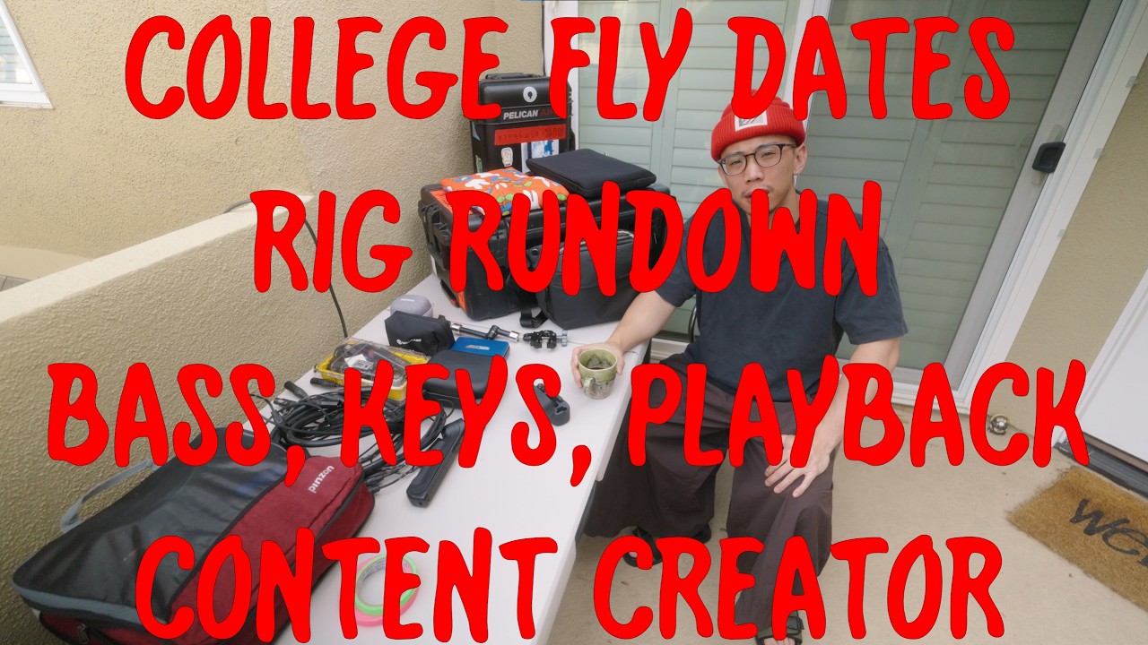 Rig Rundown as a Touring Musician and Content Creator for College Fly Dates