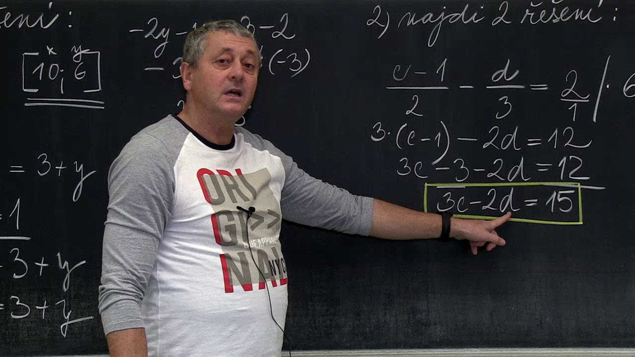 Matematika - 9. ročník - Rovnice se dvěma neznámými