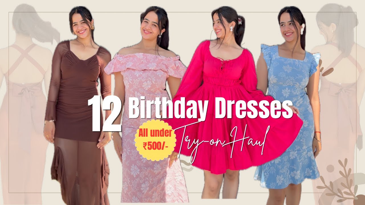 *HUGE BIRTHDAY DRESSES TRY-ON HAUL FOR 2026* 😍Starting @230/-😱 Latest Dresses from @Meesho 