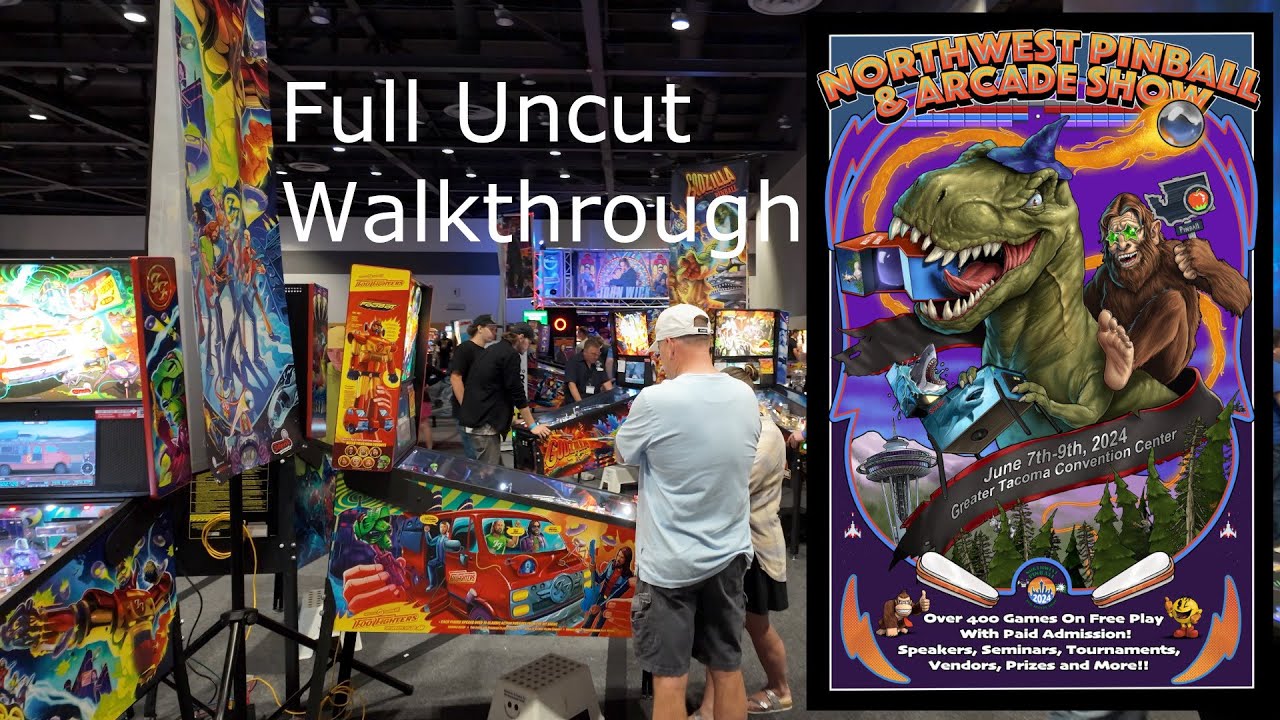Walkthrough of Northwest Pinball and Arcade show
