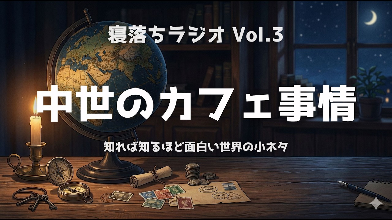 【寝落ちラジオ Vol.3】中世のカフェ事情