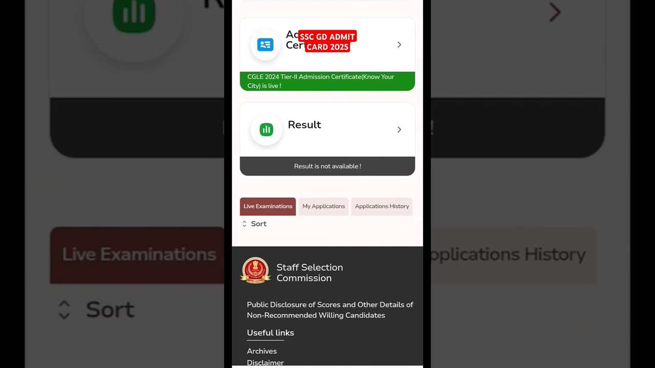 SSC GD Admit Card 2025 &diams;️SSC GD Exam City 2025 ✅SSC GD Exam City Kaise Check Kare ✅SSC GD Admit card