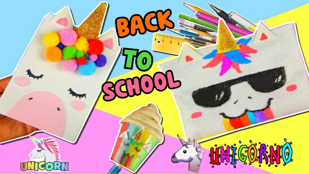 BACK TO SCHOOL UNICORNO! (QUADERNO,ASTUCCIO E TEMPERINO) Iolanda Sweets