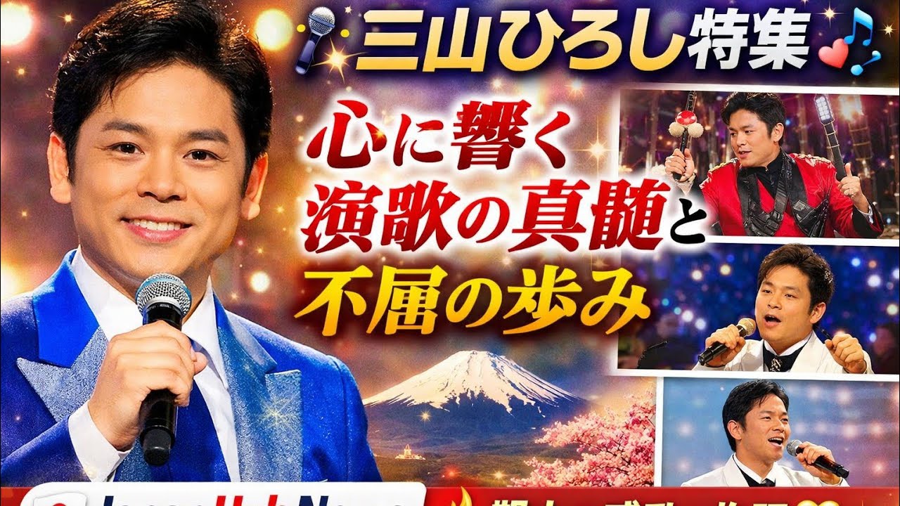 🎤✨ 三山ひろし特集｜心に響く演歌の真髄と不屈の歩み ✨🎶｜Japan Hub News 🇯🇵