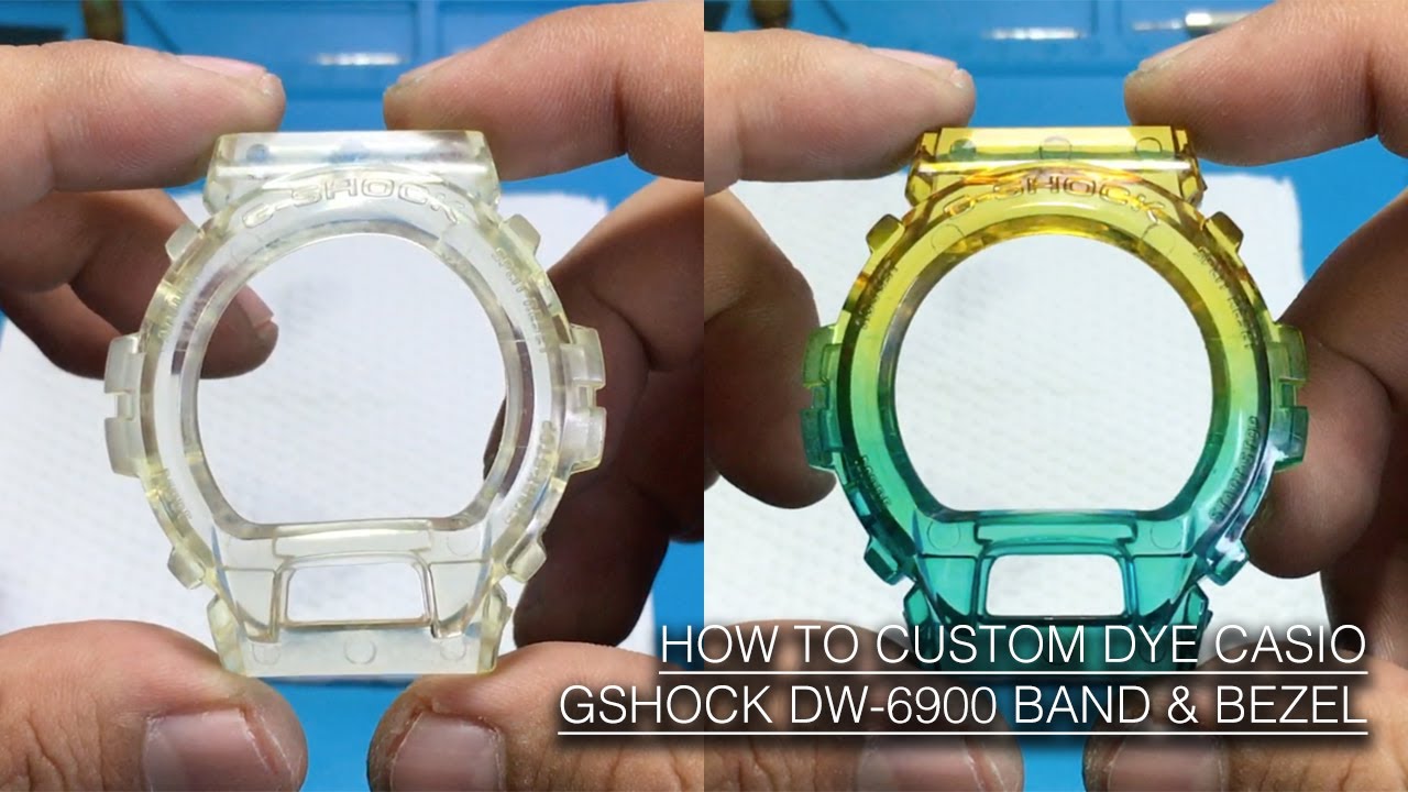 HOW TO CUSTOM DYE CASIO GSHOCK DW-6900 BAND & BEZEL | CARA MEWARNA B&B DW-6900