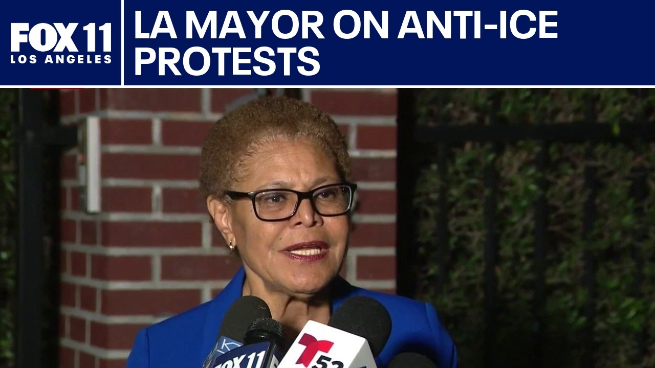 'ICE OUT' protests: Mayor Bass speaks on demonstrations in downtown