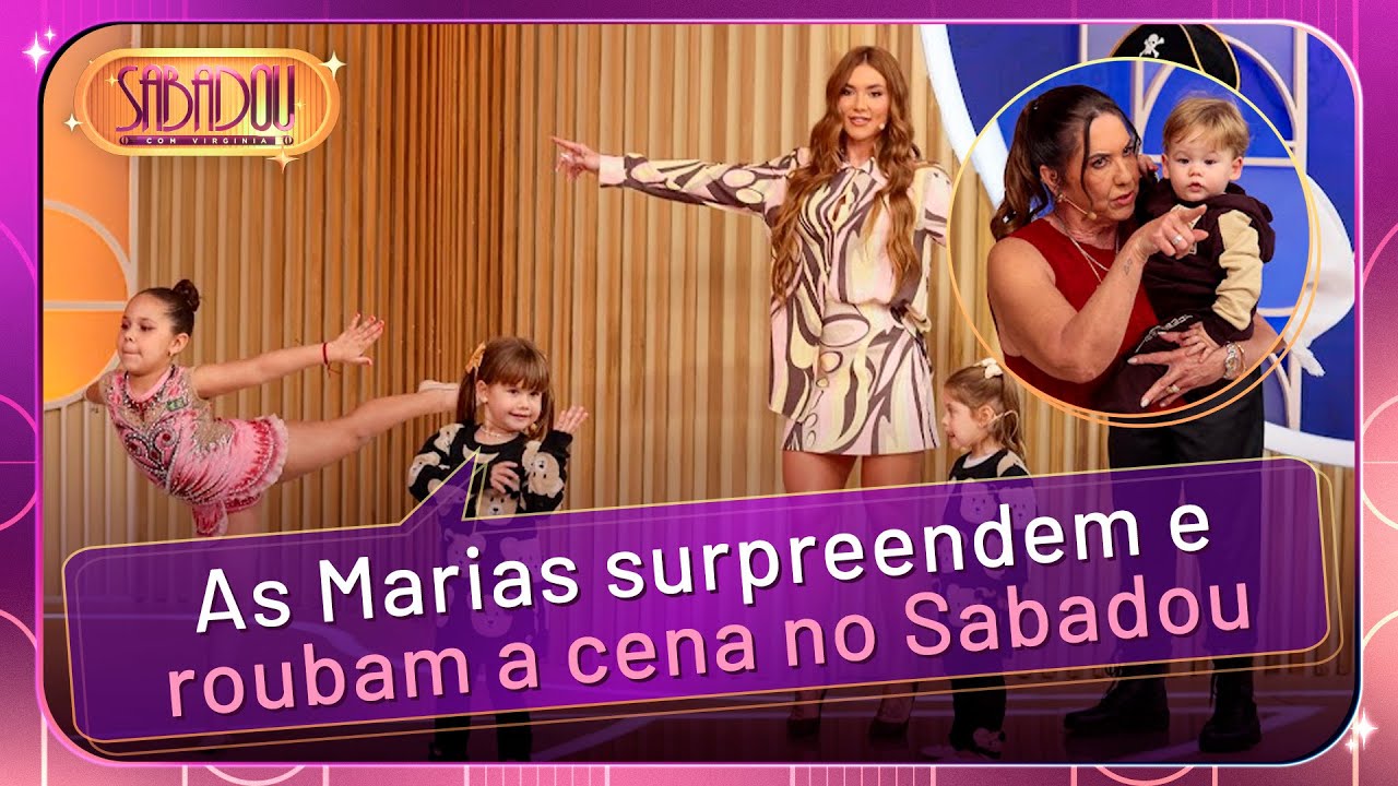 Maria Flor e Maria Alice dão um show de fofura | Sabadou com Virginia