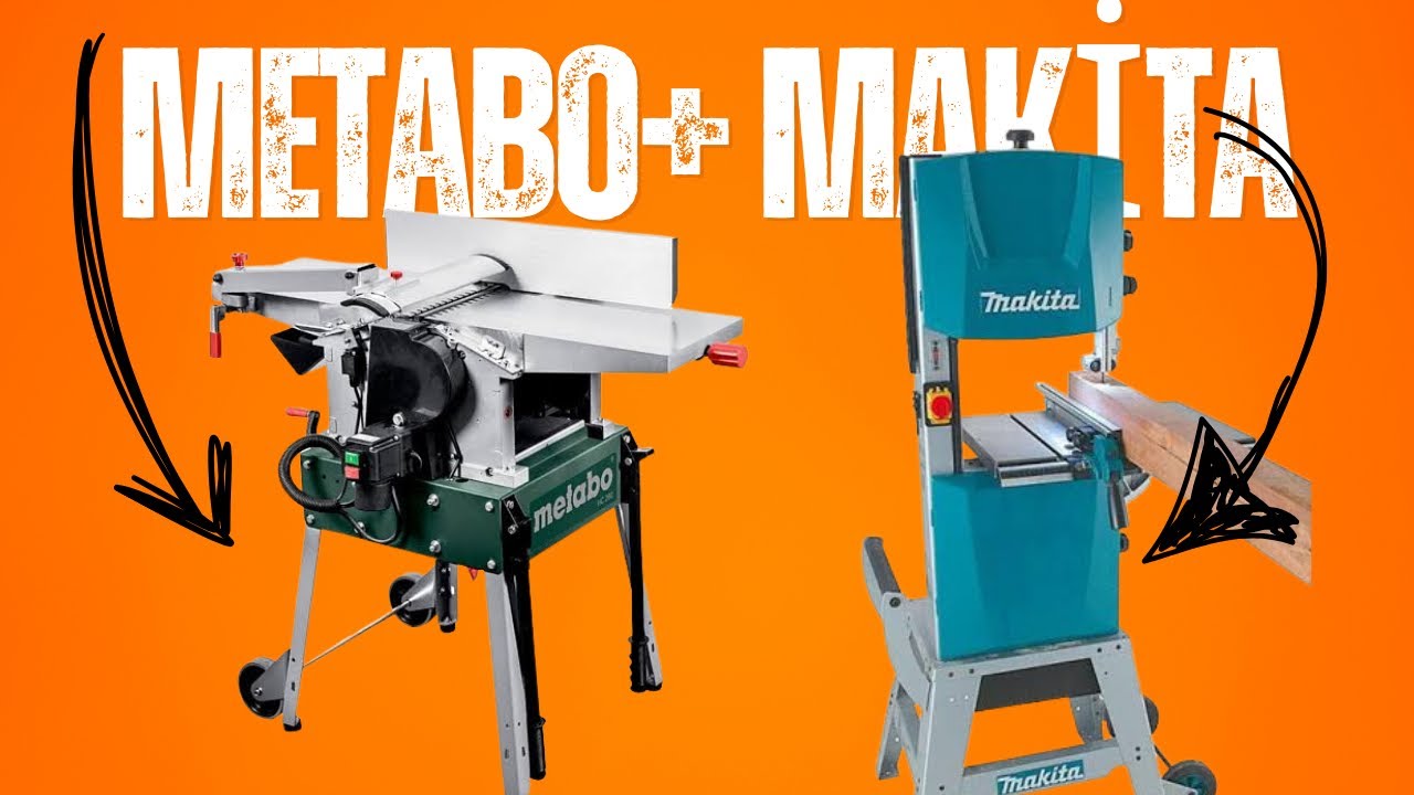 Metabo HC260C Planya ve Kalınlık Makinesi + Makita LB1200F Şerit Testere