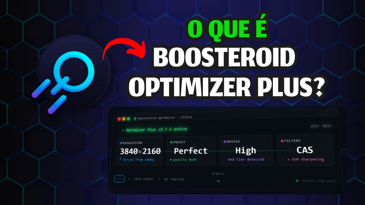 O QUE É BOOSTEROID OPTIMIZER PLUS? É realmente o MELHOR para IMAGEM e RECURSOS?