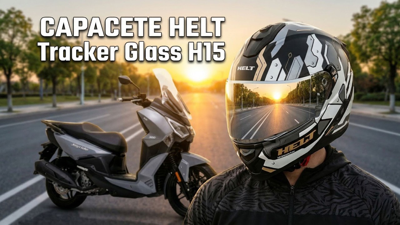 COMPREI UMA CAPACETE NOVO PARA MINNHA JOYRIDE 300 - CAPACETE HELT TRACKER H15.
