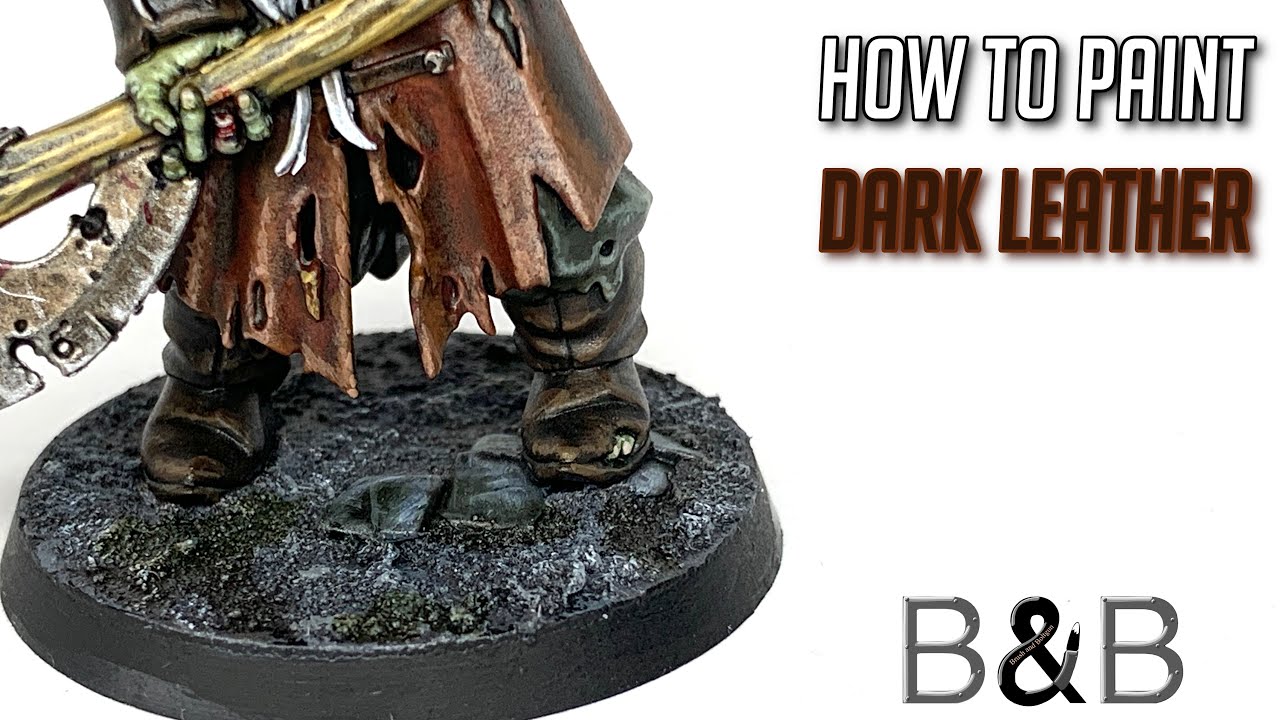 How to paint Dark Leather