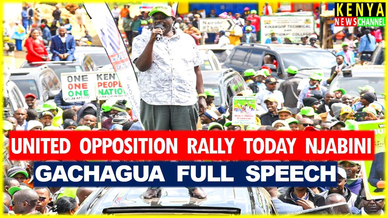 Gachagua EXPLOSIVE speech today with Matiangi Destroying Ruto at United Opposition Rally Njabini