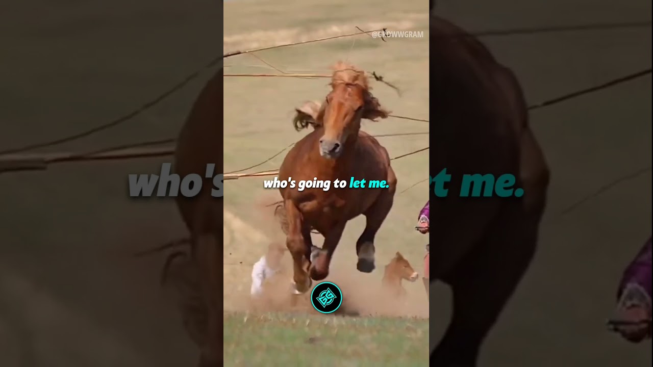 Catching wild Horse (with Success Quote) #shorts #youtubeshorts #motivation #trending #success