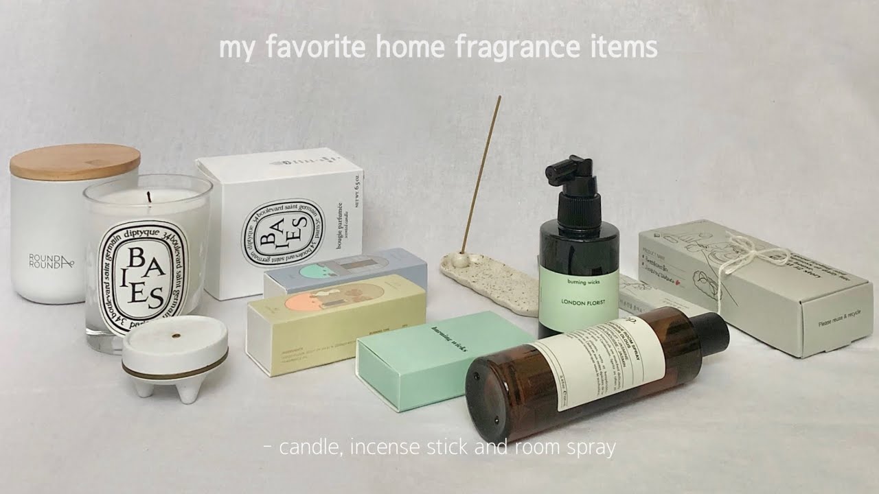 Home fragrances ➰ 향기템 추천 | 방구석 힐링템 (feat. 캔들, 인센스스틱, 룸스프레이) #stayhome project 01