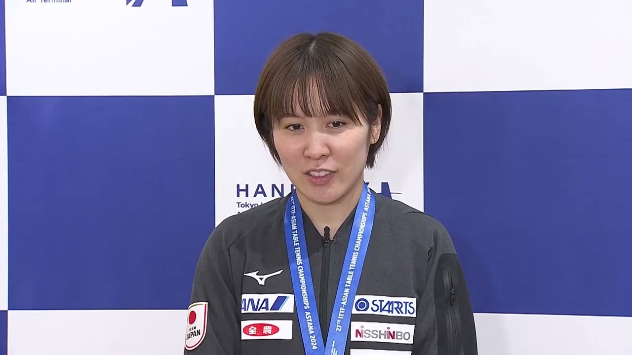 【インタビュー】平野美宇「金メダルってすごいねっ」｜アジア卓球選手権大会2024