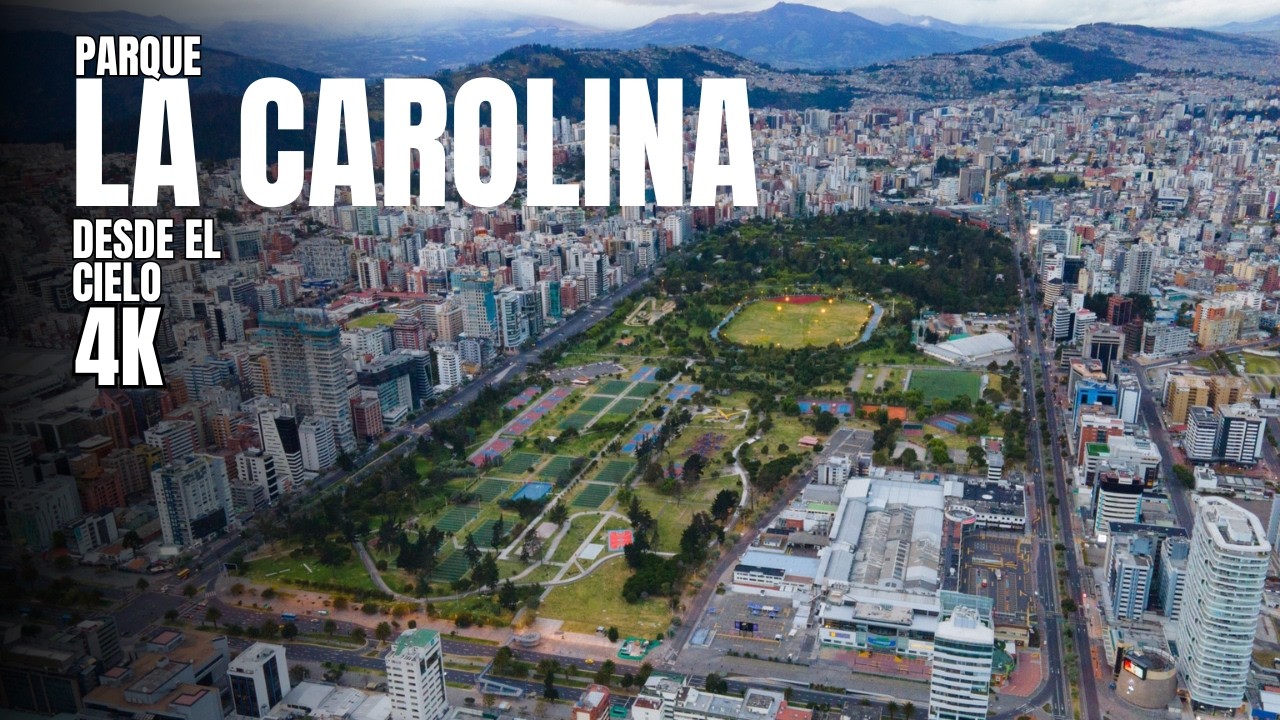 Parque La Carolina Quito 🇪🇨 | Impresionantes Tomas Aéreas con Dron en 4K