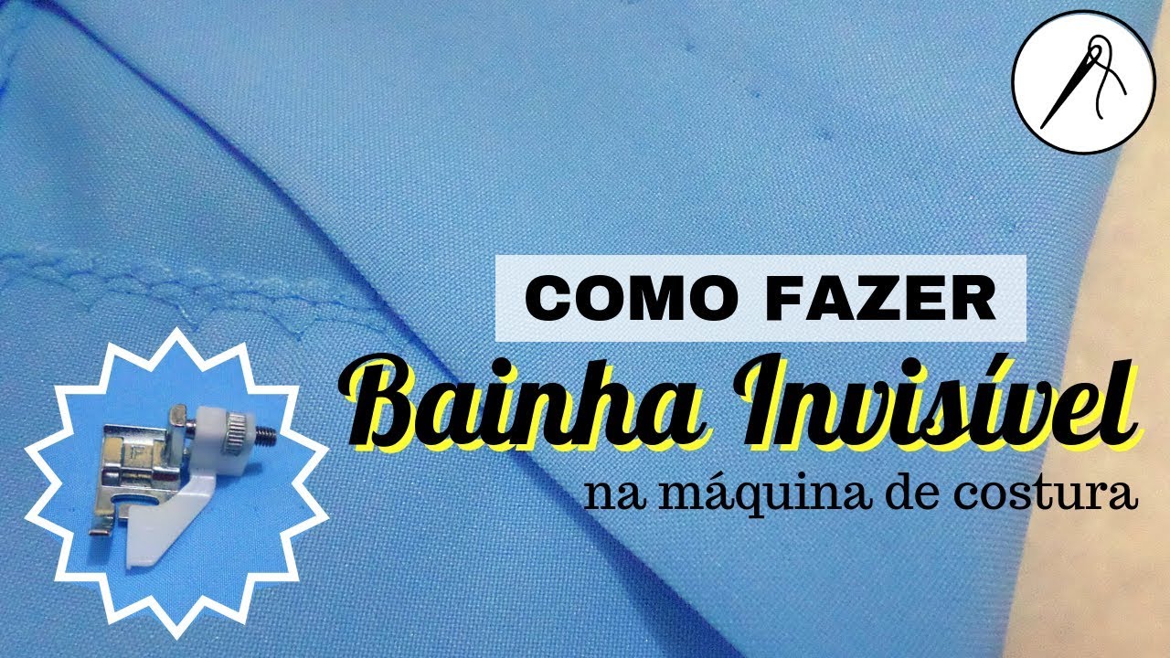 Como fazer bainha invisível na máquina de costura 💡