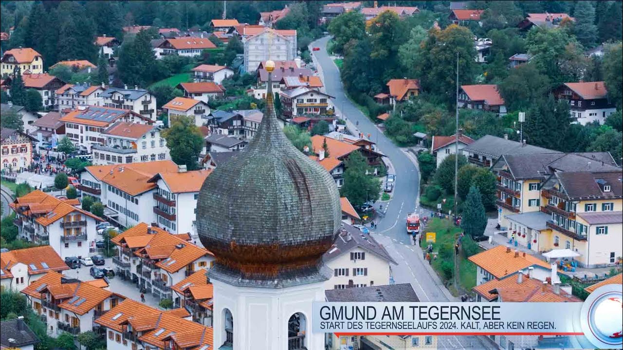 Schuster Tegernseelauf 2024 - Luftaufnahmen des Starts