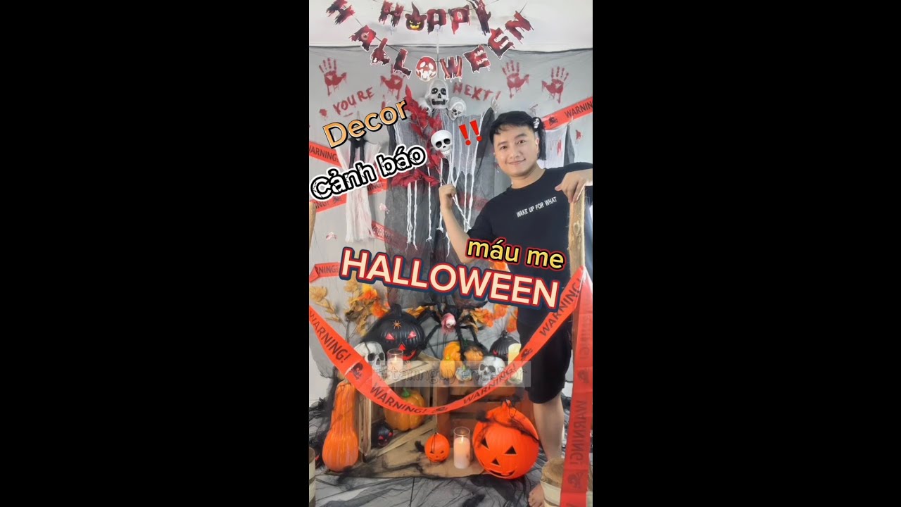 Hướng dẫn decor tiểu cảnh Halloween pha chút máu me kinh dị #tamnguyendecor #halloween