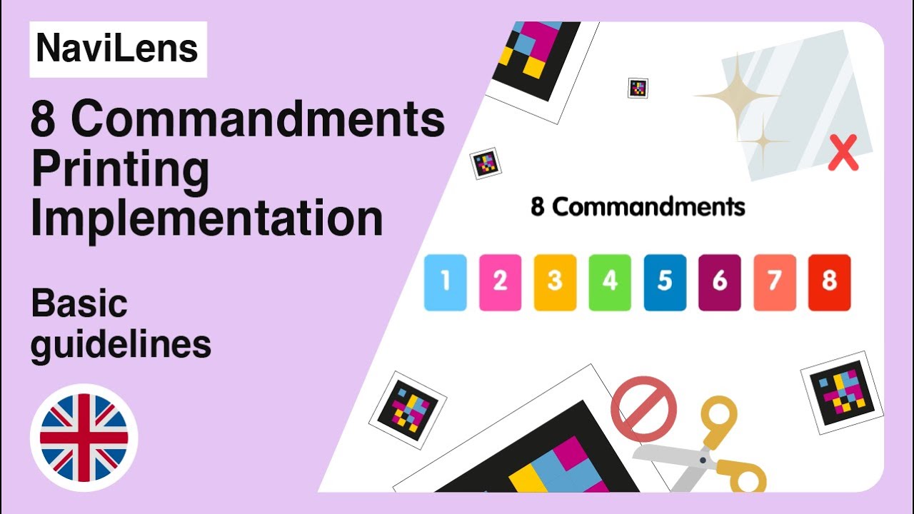 Printing and Implementation guide for NaviLens codes: The 8 commandments.