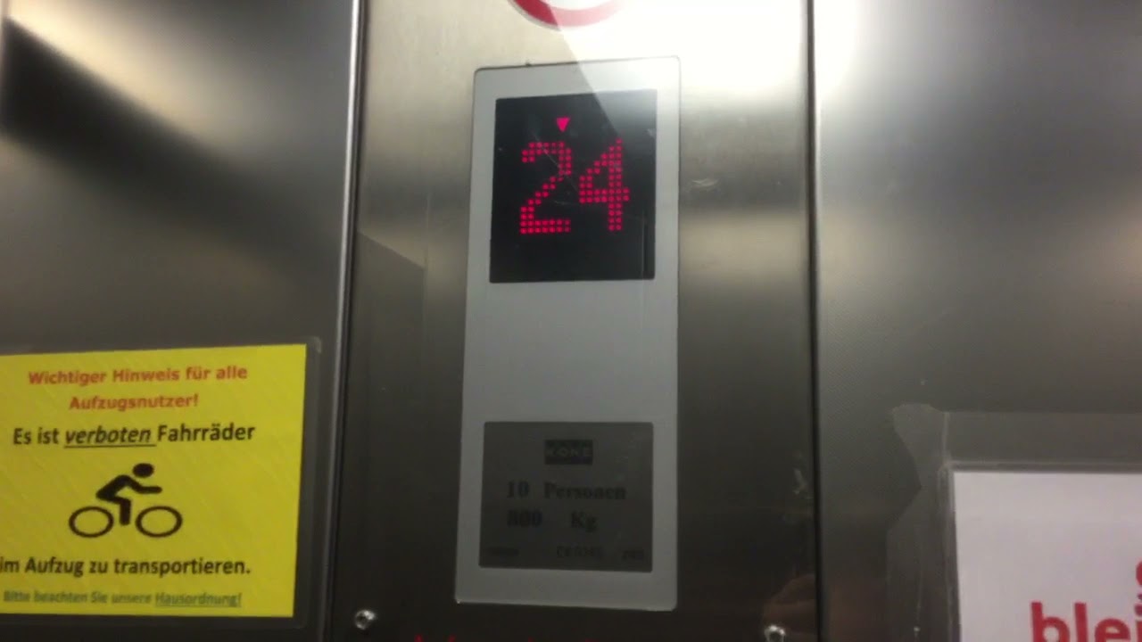 Fahrstuhl KONE MonoSpace R7 im Wohnturm Wikingturm Schleswig