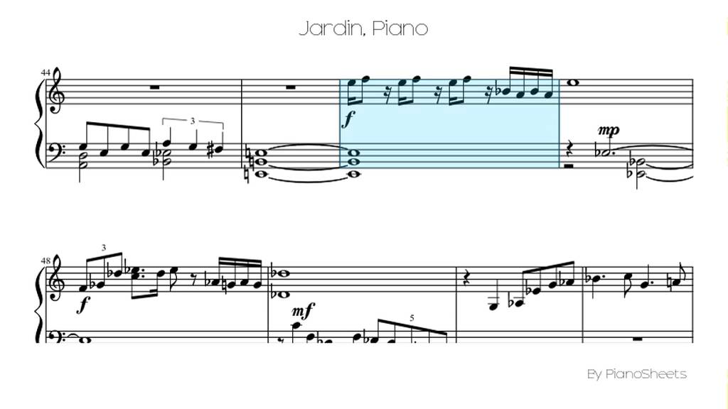 Jardin [Piano Solo]