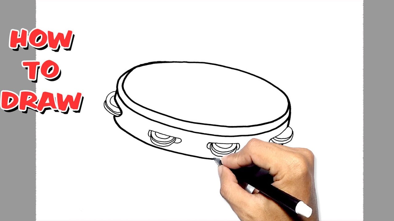 How to draw Tambourine