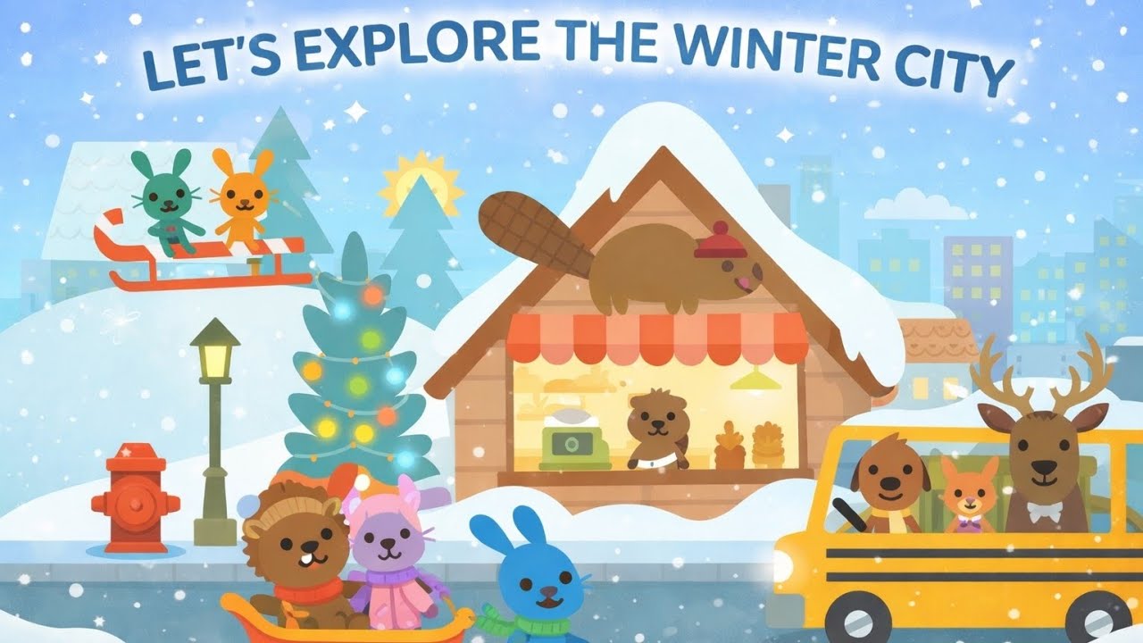 Let’s Explore the Winter City | Fun Snowy Adventure for Kids