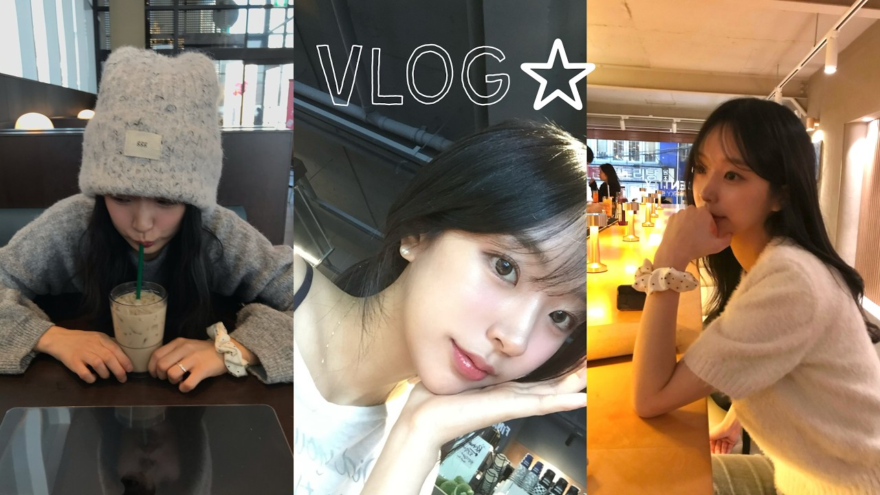 vlog | 백만년만에 마구잡이 브이로그 | 카공...☕️ | 보드 타다 큰코다침 🥹 | 다시 대학생 시켜조..