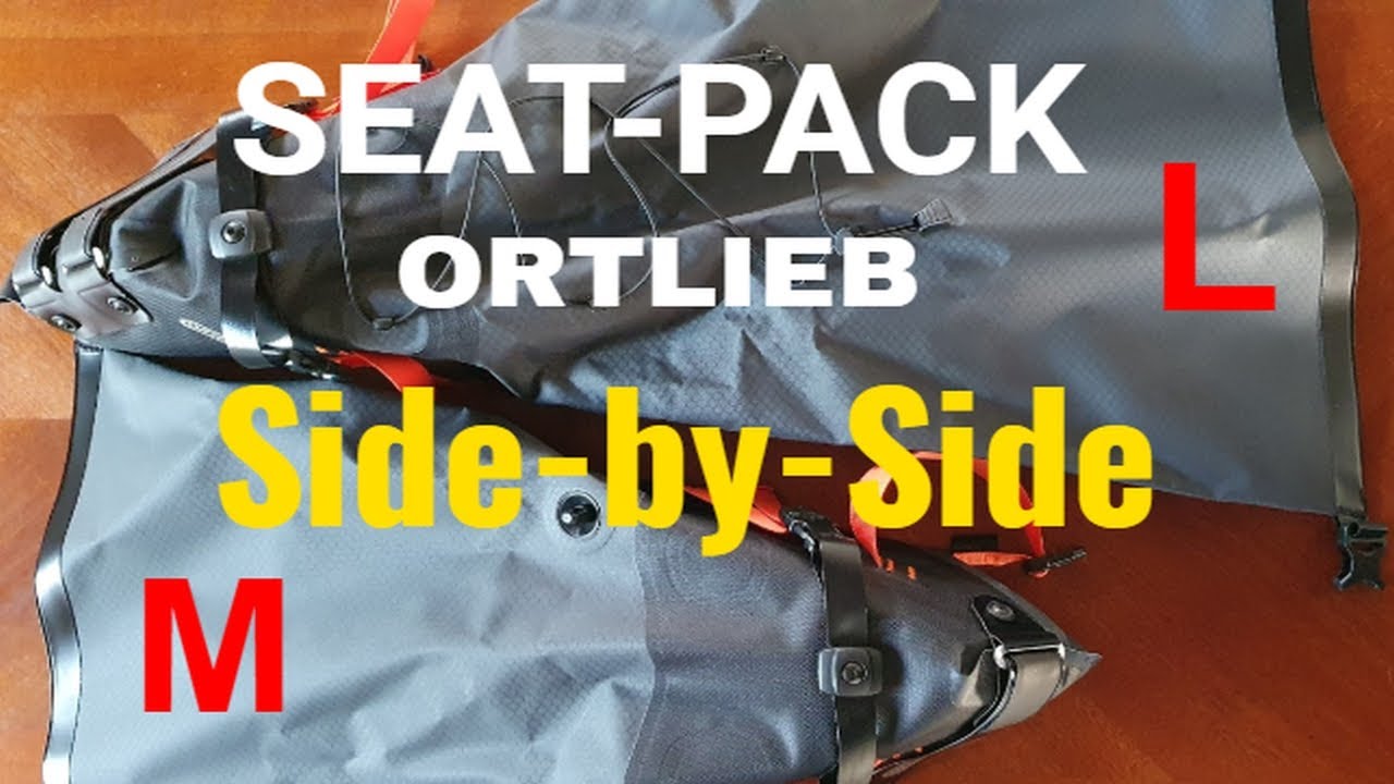 Ortlieb SEAT-PACK L (16.5l) and SEAT-PACK M (11l) Comparison | Bike Touring Reviews