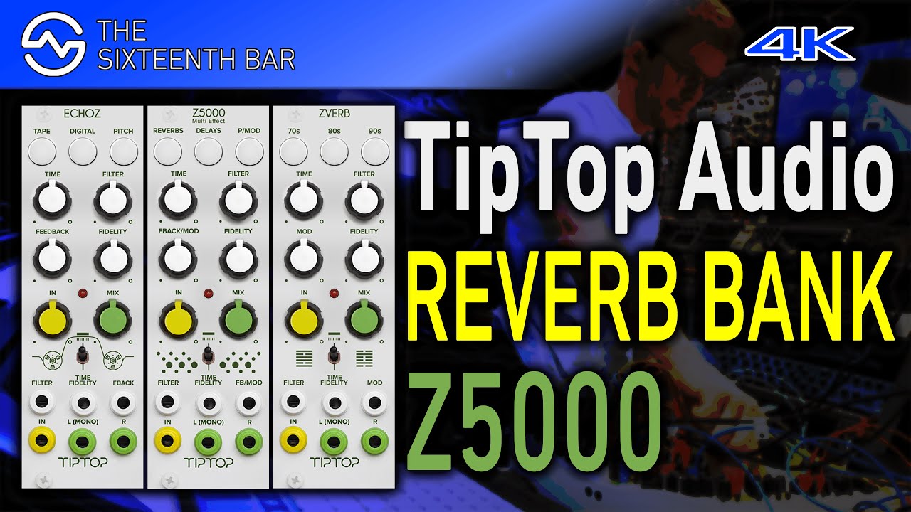 TipTop Audio Z5000 REVERB Effect Bank Sound Demo