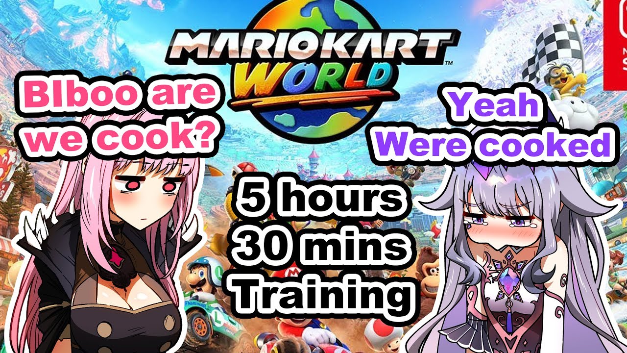 “From Motivation to Hopeless: Mario Kart Training Arc” (Biboo & Calli) |  『Hololive』