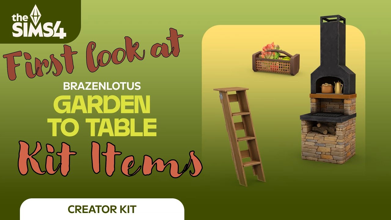 🍀Sims 4 Kit Review | Garden to Table Kit 🍀