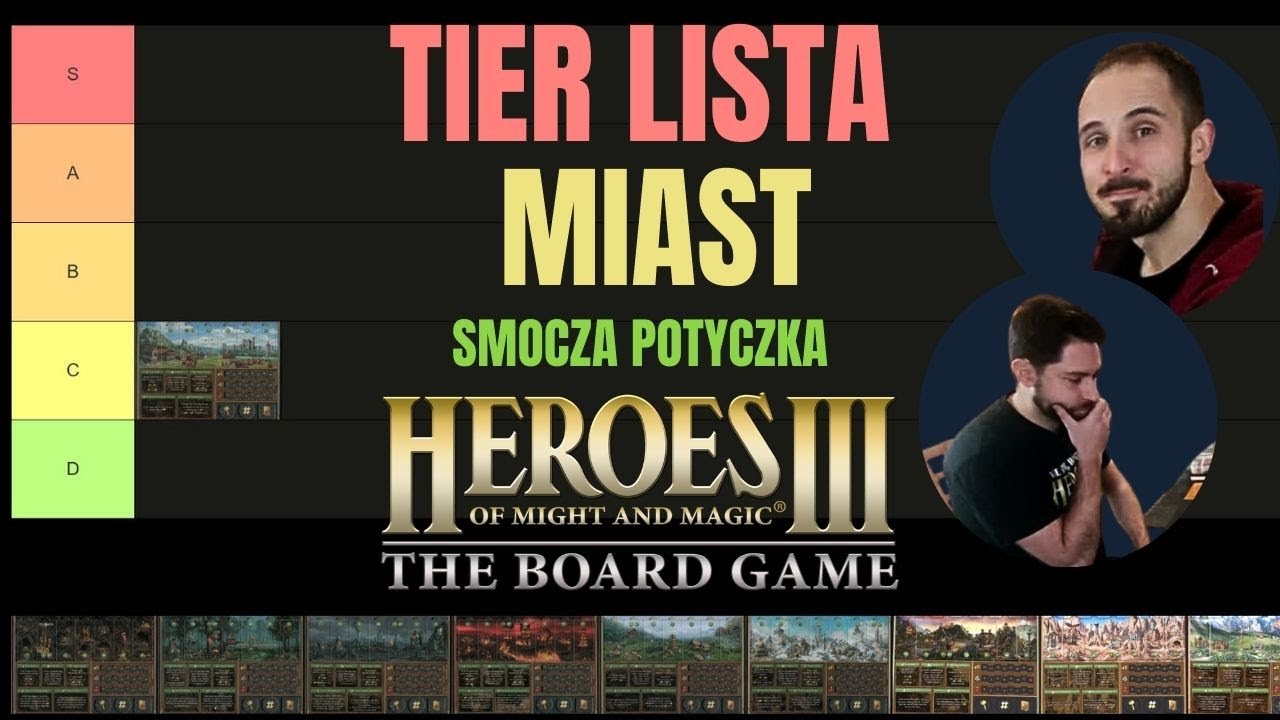 Tier Lista MIAST | Heroes III Boardgame - Smocza Potyczka