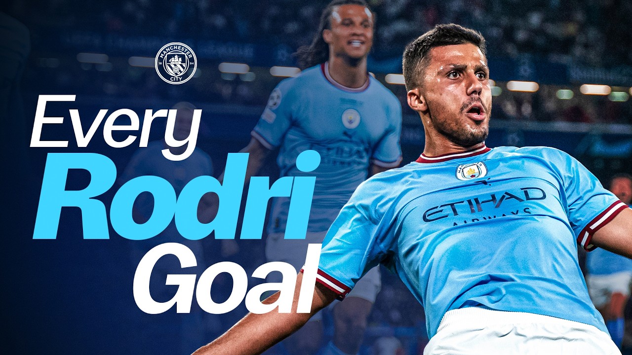 Every Rodri Goal for Man City | 28 goals for the Blues from the Ballon d'Or winner!