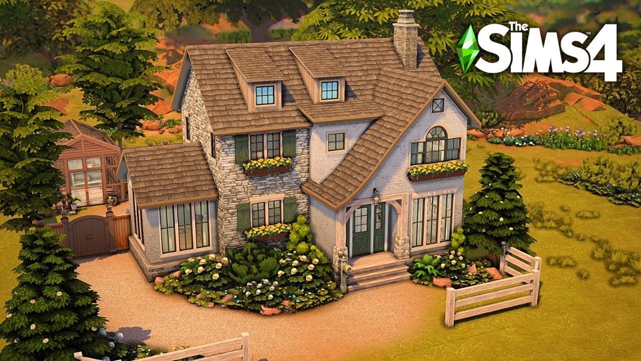 Уютный семейный дом | Быстрая постройка в The Sims 4