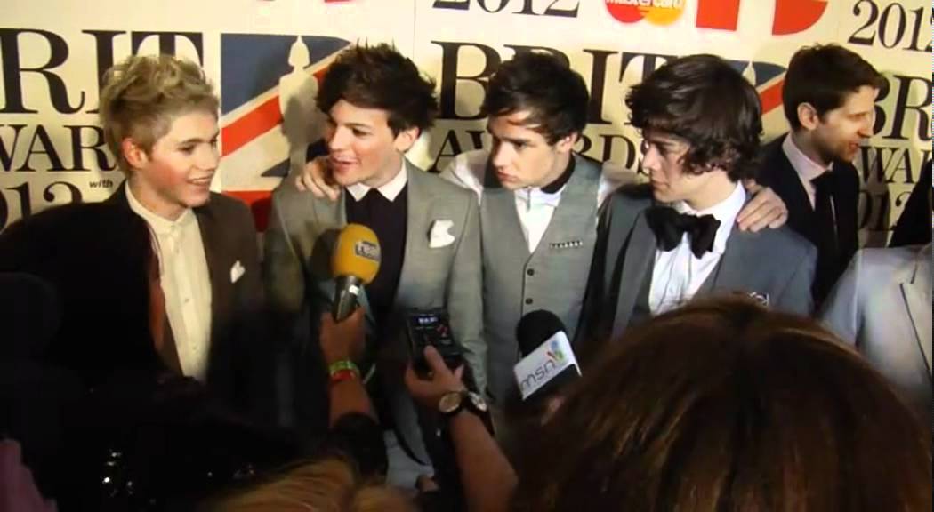 One Direction interview at the Brit Awards 2012