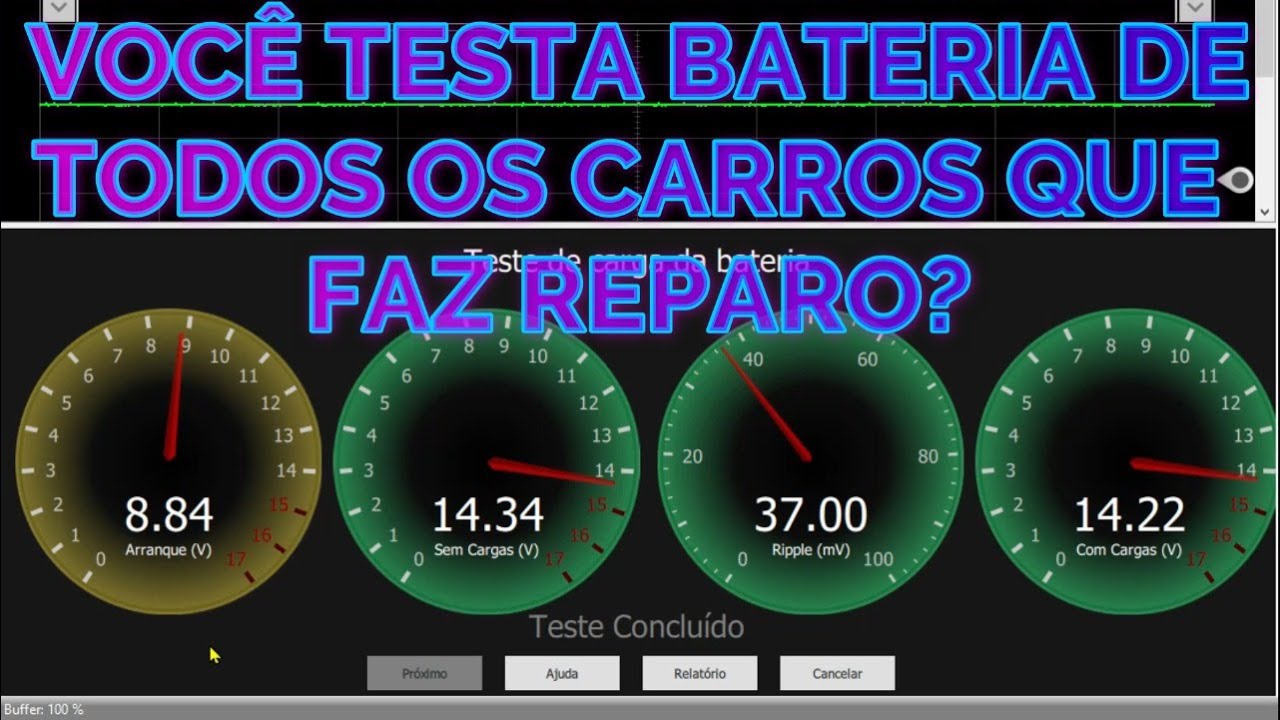 VOCÊ TESTA A BATERIA DE TODOS OS CARROS QUE ENTRA EM SUA OFICINA?