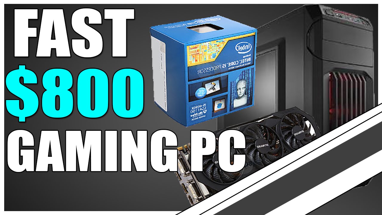 FAST $800 Gaming PC Build Runs All Games at 1080p!