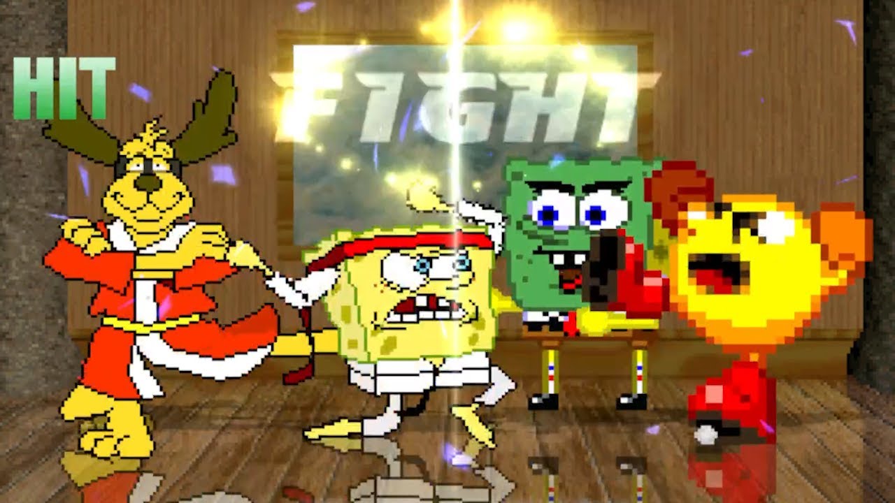 KARATE SPONGEBOB TEAM UP WITH HONG KONG PHOOEY IN SURVIVAL MODE