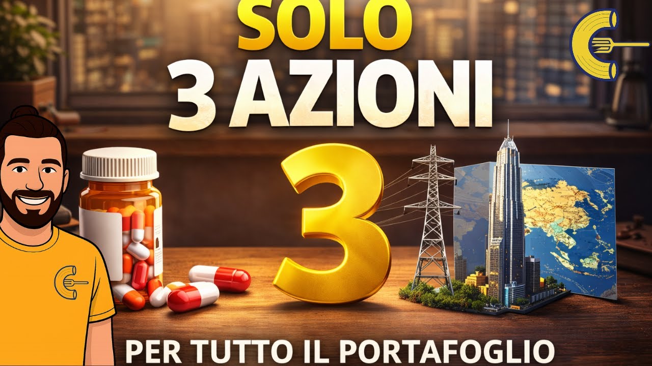 💰 Iniziare da ZERO: le sole 3 AZIONI che sceglierei per DIVIDENDI e Rendita Passiva (2026)