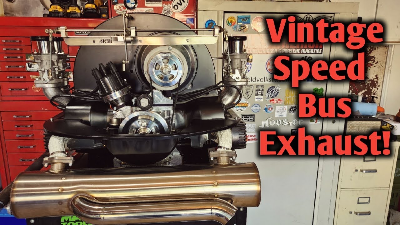 Vintage Speed Low Bus Exhaust Install!