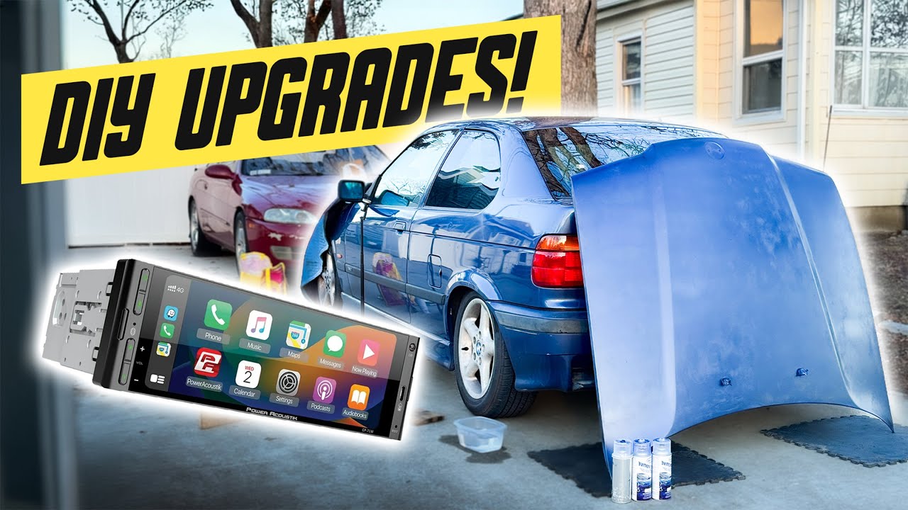 CarPlay и покрашенный капот для моего компактного BMW E36!