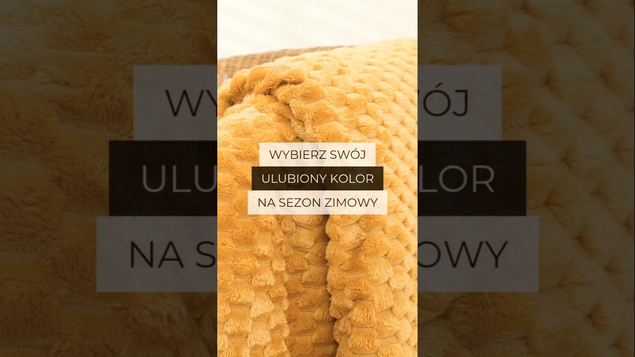 Kolekcja grubych kocy Mikos Withome #koce #blanket