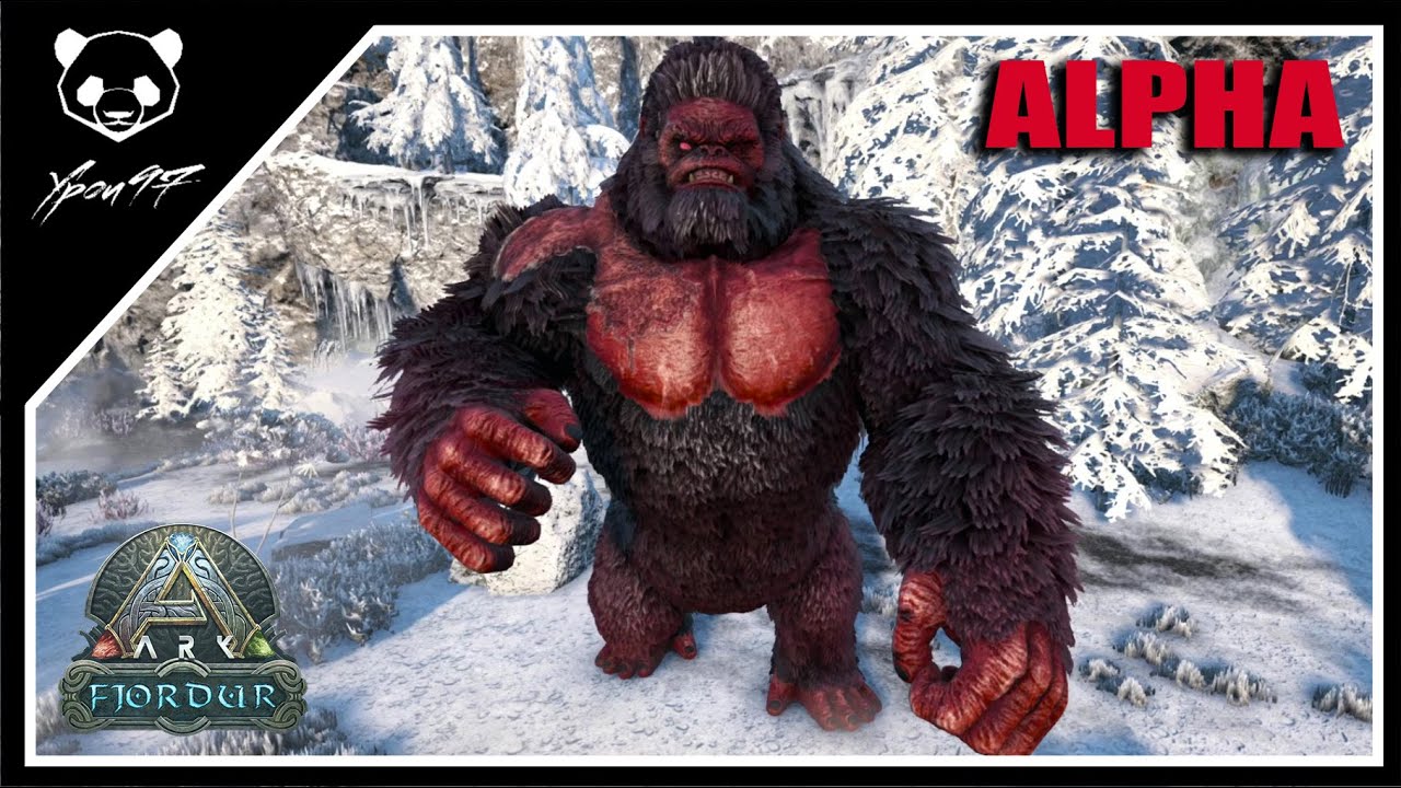 Official PVE - Fjordur Boss Fights Solo - Deinonychus vs Alpha Megapithecus | ARK: Survival Evolved