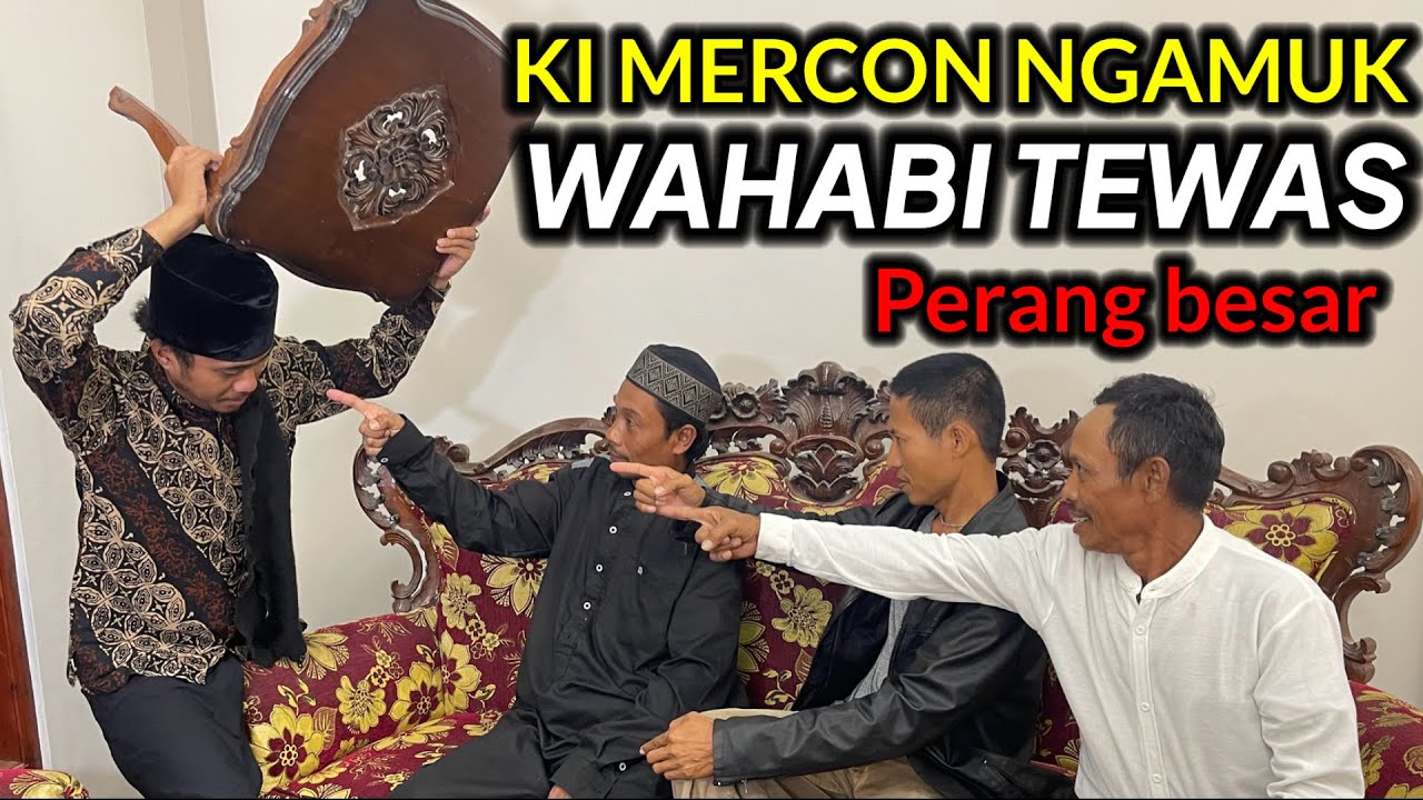 1000 WAHABI BAWA GOLOK DAN PEDANG DATANGI PADEPOKAN KI MERCON ikan emas kuntilanak sedan lilin