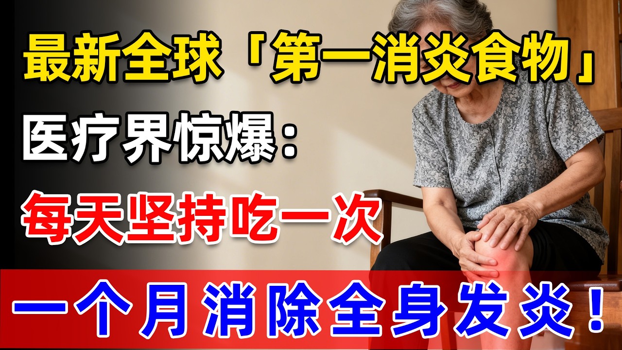 吃錯食物會毀你關節，別再讓慢性發炎毀你健康！吃對這些平民消炎神食，腸胃、關節、三高問題一次解決！健康從今天開始！